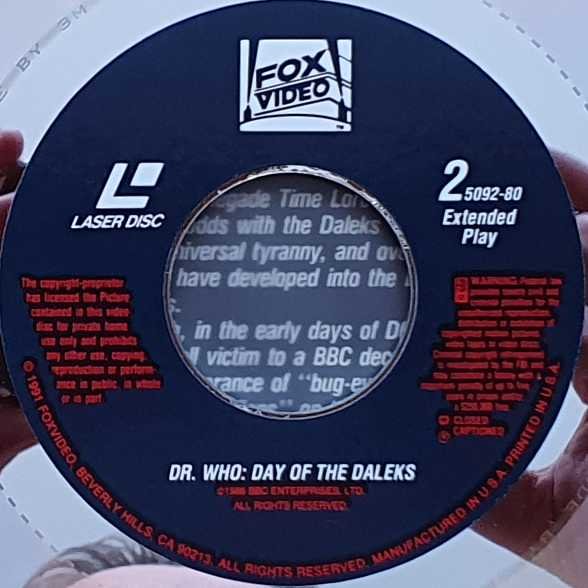 5092 - 80 Doctor Who - The day of the Daleks Louis Marks from the BBC records and Tapes library Label